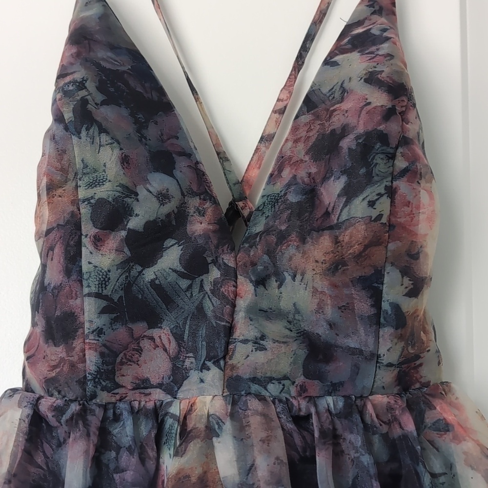 NWT Lulus Cultivate Your Love Floral Organza Dress - Picture 5 of 8